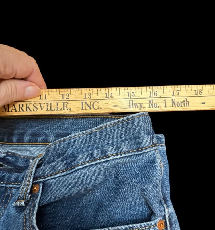 Levi’s 505 Men’s Jeans 32x32 Blue Regular Fit Straight Leg Denim - Thumbnail 4