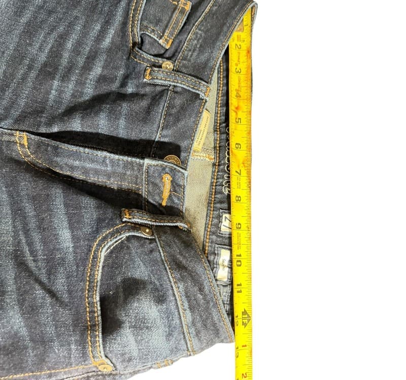 Miss Me Skinny Jeans Womens 27 Dark Wash Embellished Fleur De Lis - Thumbnail 6