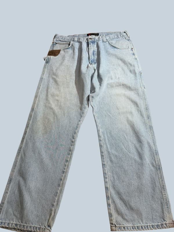 Vintage Wrangler Riggs Workwear DuraShield Carpenter Jeans 40x32 - Image 1
