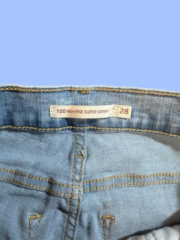 721 High Rise Skinny Women's Jeans - Light Wash - Thumbnail 3