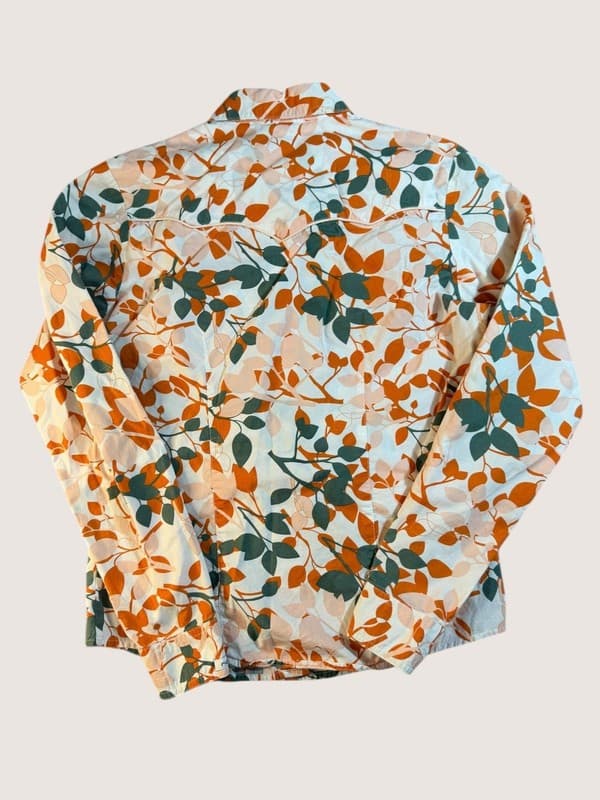 Vintage Rockies Floral Western Snap Front Blouse Women's Small - Thumbnail 2