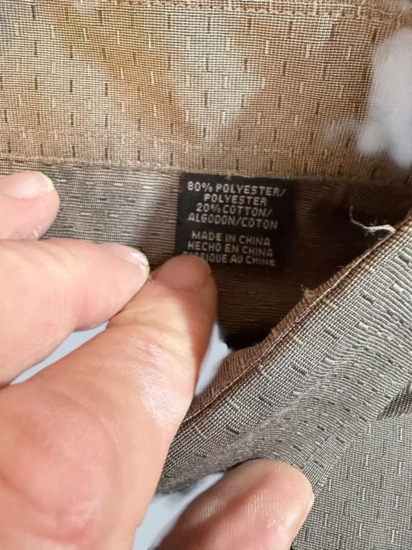 Roper Men's Brown Textured Pearl Snap Long Sleeve Western Shirt Size Medium - Thumbnail 4