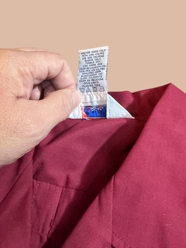 Vintage Romani Collection Men's Red Guayabera Cuban Wedding Shirt Size L - Thumbnail 4