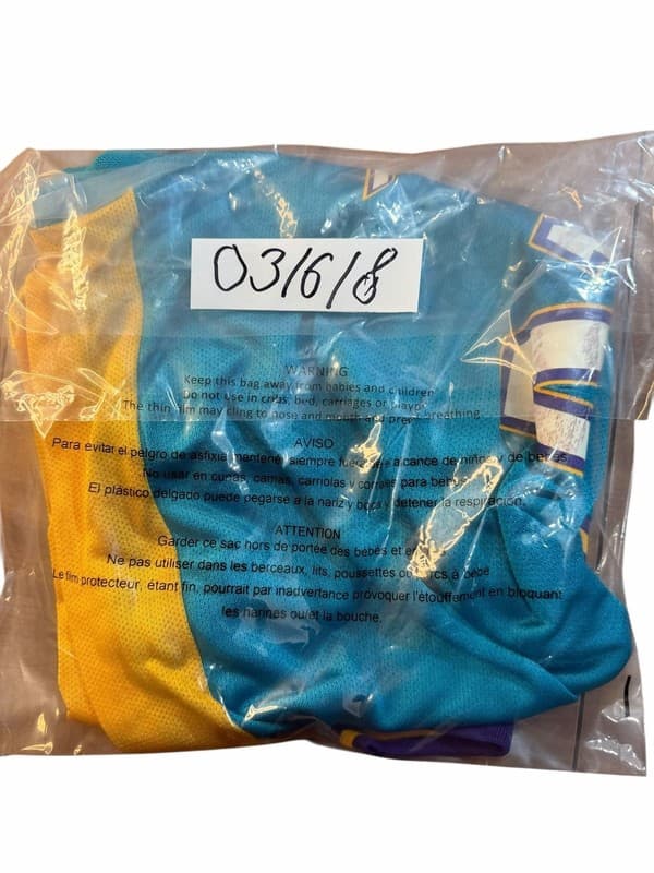 Vintage Reebok Jamaal Magloire #21 New Orleans Hornets Teal NBA Jersey Size L - Thumbnail 9