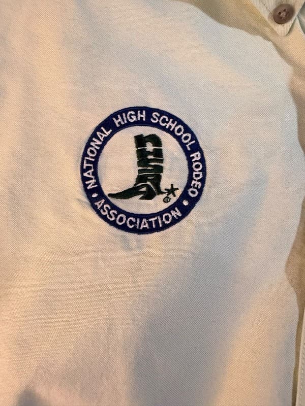 Wrangler 20X National High School Rodeo Assoc. All Star Team Button Down Size M - Thumbnail 5