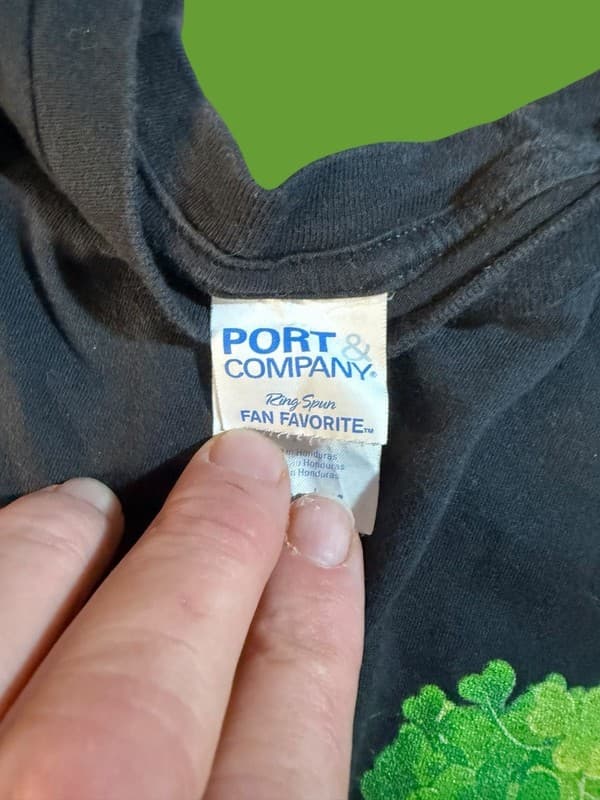 Port & Company Nurse St. Patrick's Day Heartbeat Stethoscope Shamrock T-Shirt - Thumbnail 3