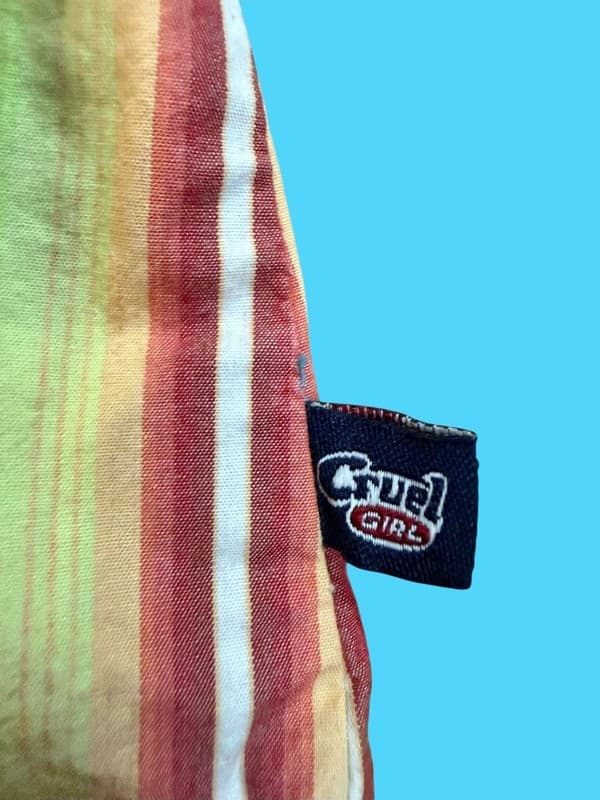 Cruel Girl Women's S Multi-Color Striped Western Pearl Snap Long Sleeve Shirt - Thumbnail 7