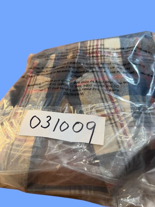 Vintage Blair Men's Brown Plaid 100% Acrylic Flannel Shirt Size L - Thumbnail 8