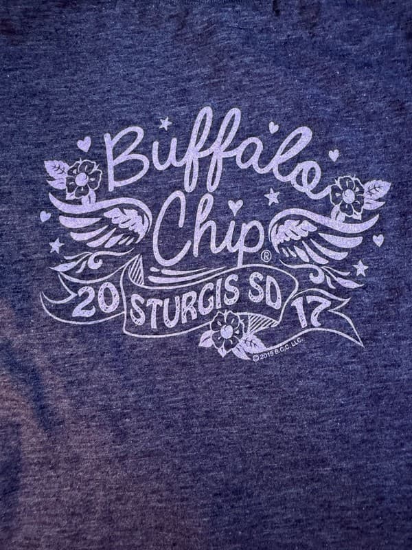 Hot Leathers Buffalo Chip Sturgis 2017 Biker V-Neck Graphic T-Shirt Medium - Thumbnail 6