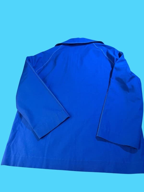 Vintage 70s White Stag Blue Zip-Up Jacket with Contrast Stitching and Safari Poc - Thumbnail 2