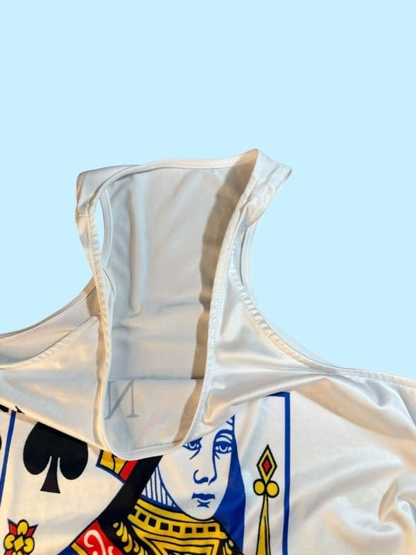 SHEIN Queen of Spades Playing Card Graphic Racerback Tank Dress - Thumbnail 3