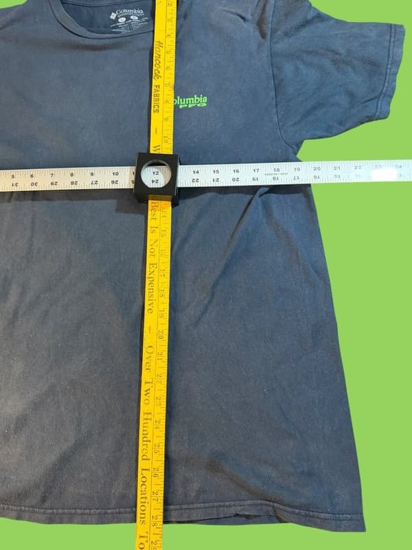 Columbia PFG Men's Large Navy Blue Short Sleeve Fish Flag Graphic T-Shirt - Thumbnail 5