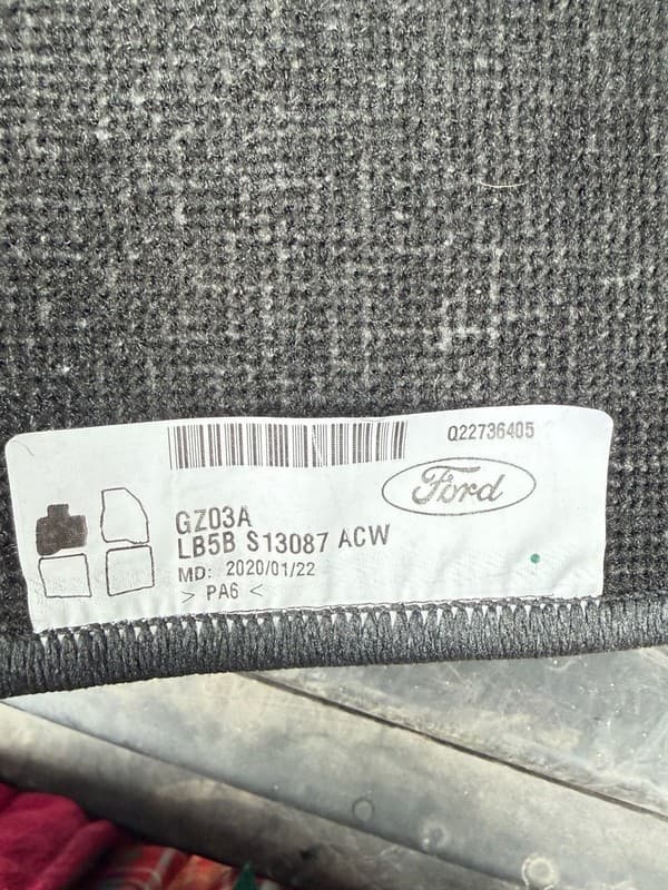 OEM Ford Explorer 2020-2023 Carpet Floor Mats Set - Black - Genuine GZ03A - Image 1