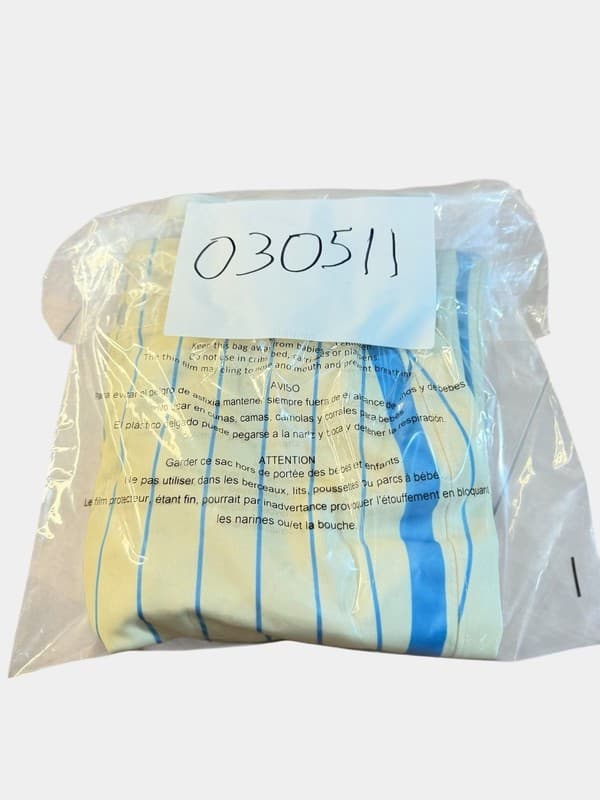 Champro Womens Medium Yellow and Light Blue Pinstripe Baseball Softball Pants - Thumbnail 7