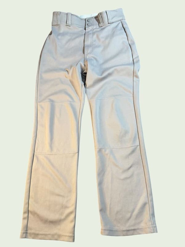 Rawlings Gray Full-Length Youth Large Semi-Relaxed Baseball Pants - Image 1