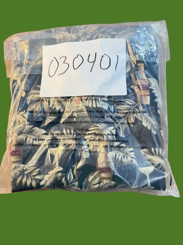 Vintage Pierre Cardin Hawaiian Beer & Tropical Palm Leaf Button Down Shirt 2XLT - Thumbnail 6