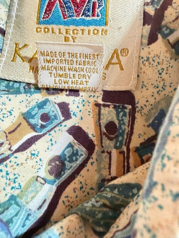 Vintage Kahala Avi Collection Hawaiian Shirt Handcrafted in Hawaii Medium - Thumbnail 4
