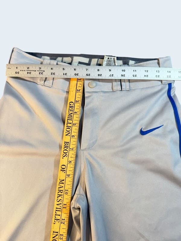 Nike Dri-FIT Baseball Pants XL Gray with Royal Blue Piping - Thumbnail 7