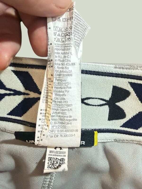 Under Armour Men's Clean Up Piped Loose Fit Baseball Pants Gray Navy Size MD - Thumbnail 5