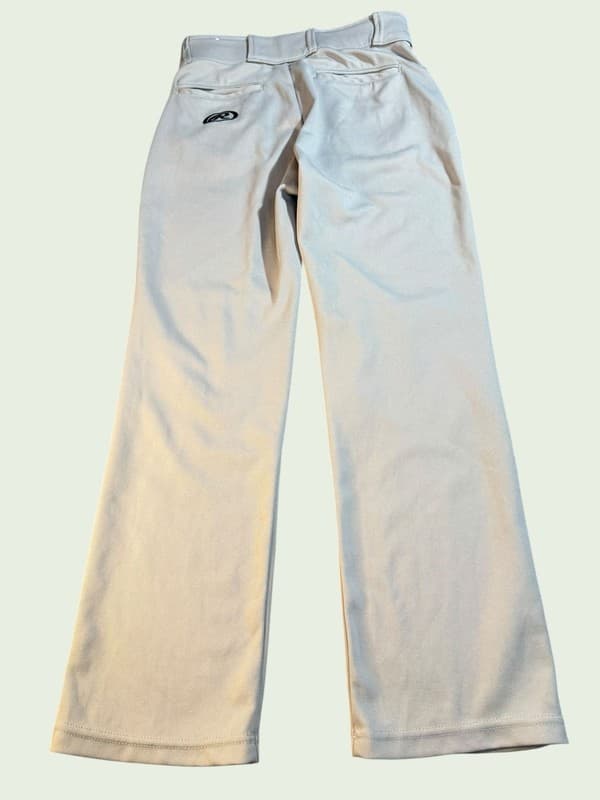 Rawlings Gray Full-Length Youth Large Semi-Relaxed Baseball Pants - Thumbnail 2