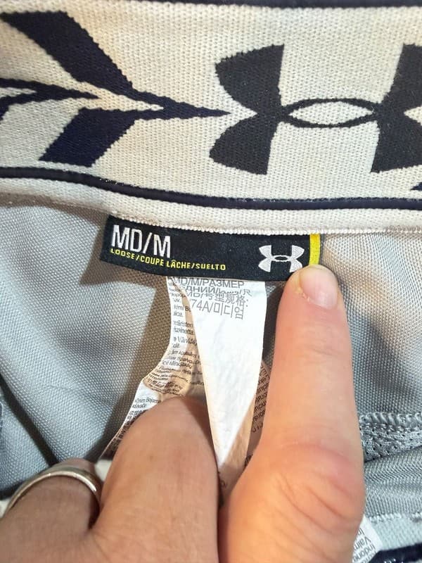 Under Armour Men's Clean Up Piped Loose Fit Baseball Pants Gray Navy Size MD - Thumbnail 3