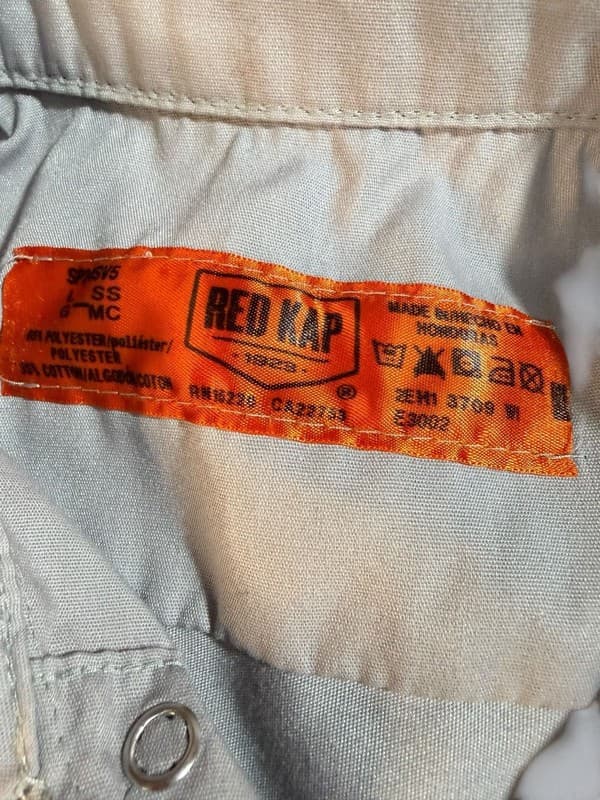 Red Kap SP24 Men's Short Sleeve Industrial Work Shirt, Light Grey - Thumbnail 3