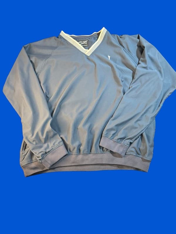 Austin Golf XXL Navy Blue V-Neck Windbreaker Pullover Jacket - Image 1