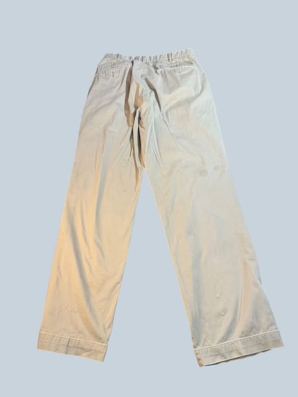 Polo by Ralph Lauren Men's Classic Fit Flat Front Khaki Chino Pants 34/34 - Thumbnail 2