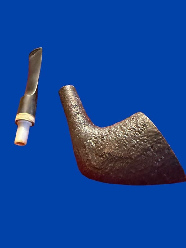 Savinelli Punto Oro Mister G Rusticated Briar Tobacco Pipe - Thumbnail 4
