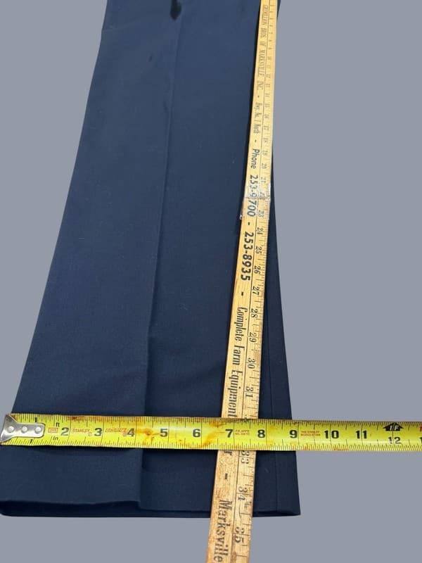 KEY Men's Navy Blue Flat Front Twill Work Pants 36x36 - Thumbnail 6