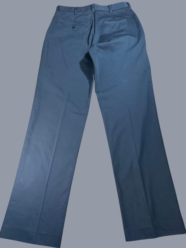 KEY Men's Navy Blue Flat Front Twill Work Pants 36x36 - Thumbnail 2