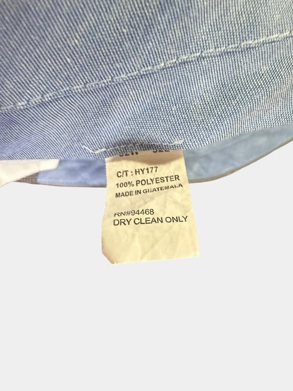 Nautica Men’s Dress Pants 32x32 Blue Micro Check Flat Front - Thumbnail 3