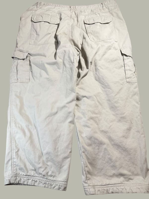 RedHead Men's Vintage Wide Leg Khaki Cargo Pants Size 48x32 - Thumbnail 2