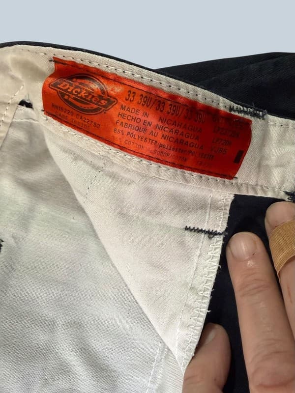 Dickies Flex Regular Fit Industrial Cargo Work Pants Navy Blue 33x36 - Thumbnail 3