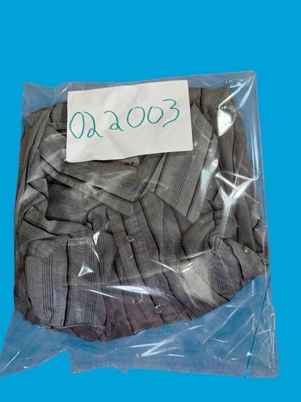 ELY Cattleman 2X Big Man Western Pearl Snap Shirt Gray Striped Short Sleeve - Thumbnail 7