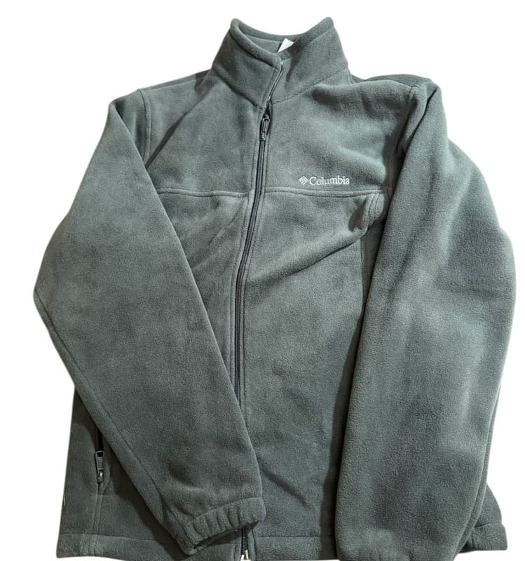 Columbia Full Zip Fleece Jacket Men’s Medium Greg Zippered Pockets - Image 1