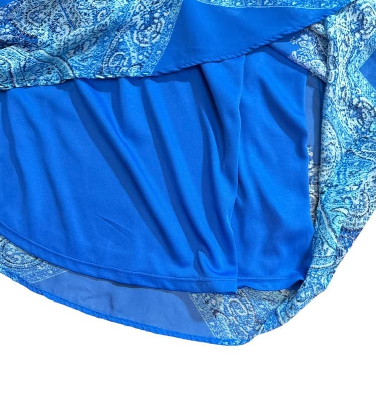 Xhilaration Blue Paisley Sleeveless Dress XS - Thumbnail 6