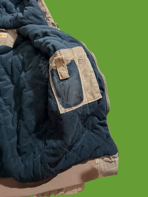 Wolverine Men's Small Brown Canvas Hooded Quilt-Lined Work Jacket - Thumbnail 6