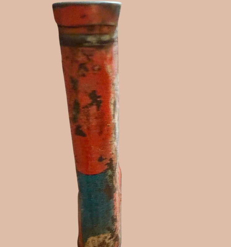 Vintage Hi-Plane Smooth Cut Tobacco Tin Pipe Cigarettes Red Metal Can - Thumbnail 4