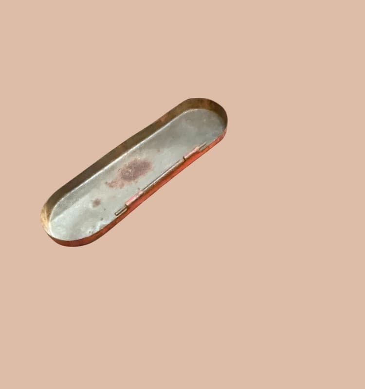 Vintage Hi-Plane Smooth Cut Tobacco Tin Pipe Cigarettes Red Metal Can - Thumbnail 7