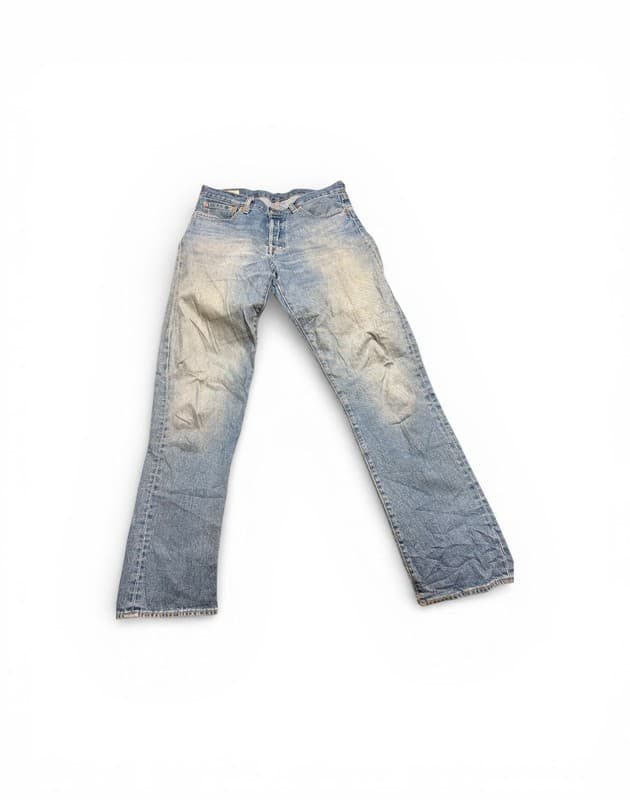 Levi's 501 Button Fly Distressed Jeans - Image 1