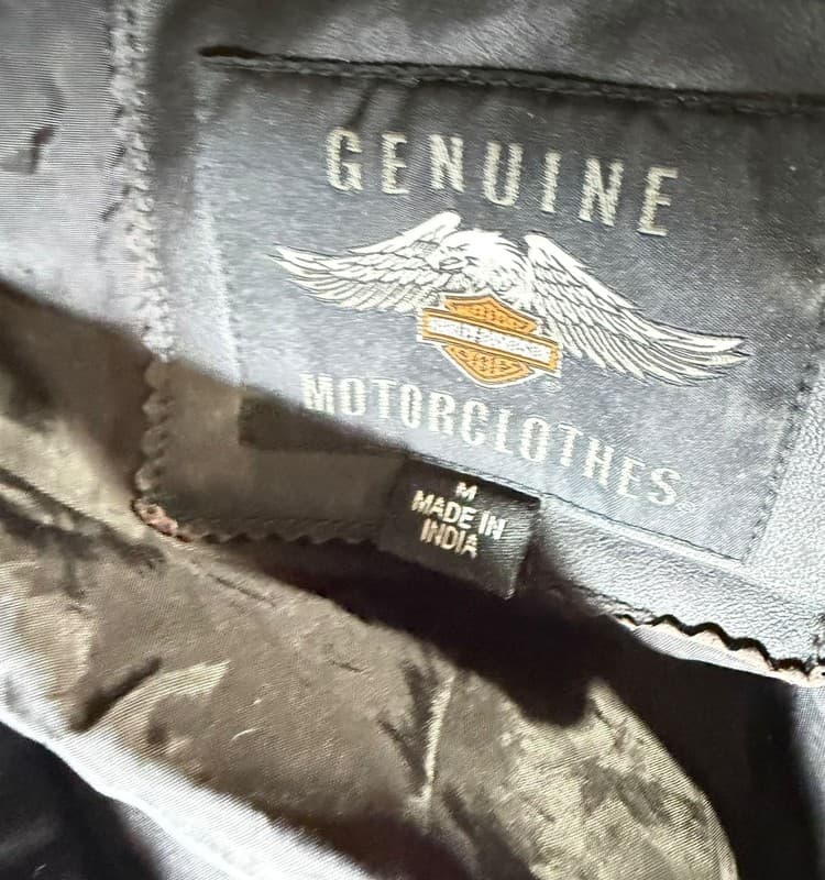 Harley-Davidson Women's Genuine Motor-clothes Leather Jacket w Racing Stripes - Thumbnail 3