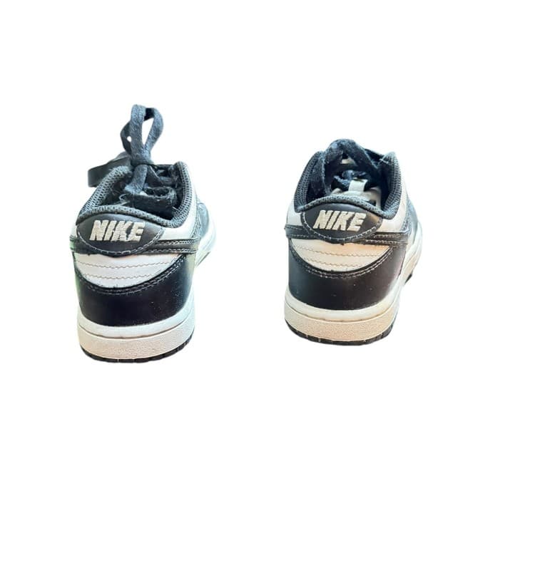 Nike Air Force 1 Low Black/White Youth Sneakers - Size 12C - Thumbnail 3