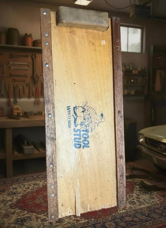 Vintage Whiteside Tool Stud Wooden Mechanic Creeper / Shop Dolly – Original Lo - Thumbnail 3