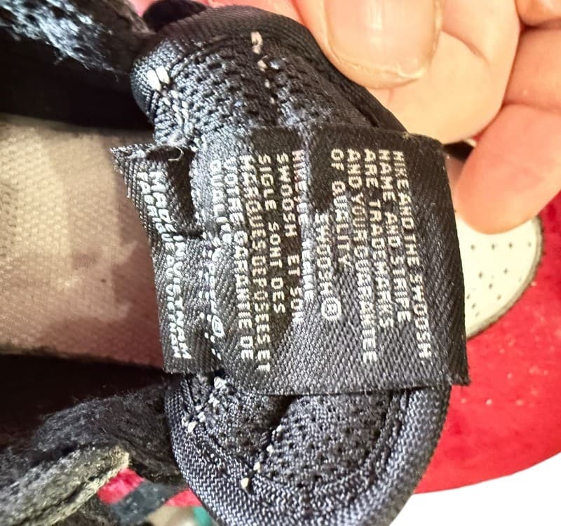 Nike Air Force 1 Low Black/White Youth Sneakers - Size 12C - Thumbnail 4