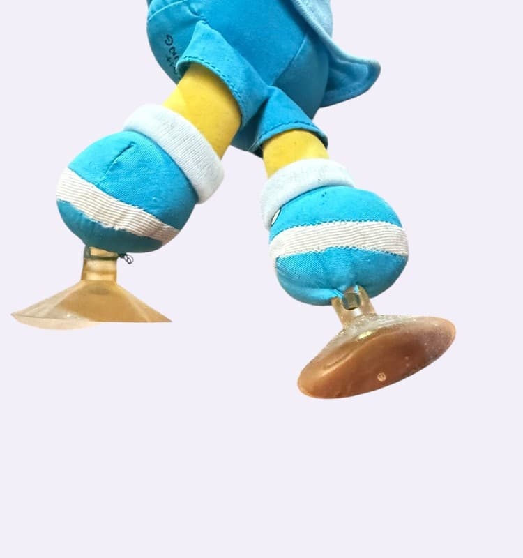 Vintage 1990 Bart Simpson Aye Caramba Plush Toy with Suction Cups Dan-Dee - Thumbnail 6