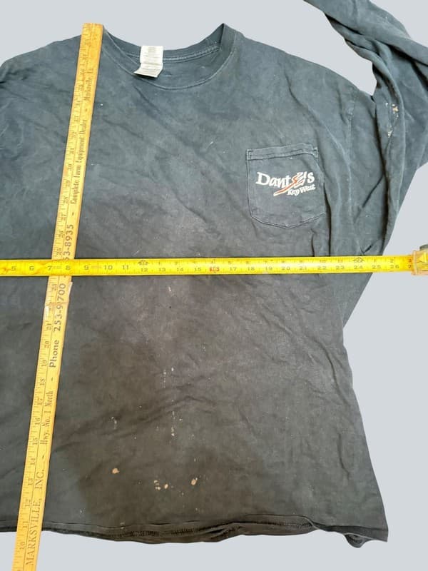 Vintage Dante's Key West Mermaid Graphic Long Sleeve Pocket T-Shirt 2XL - Thumbnail 7