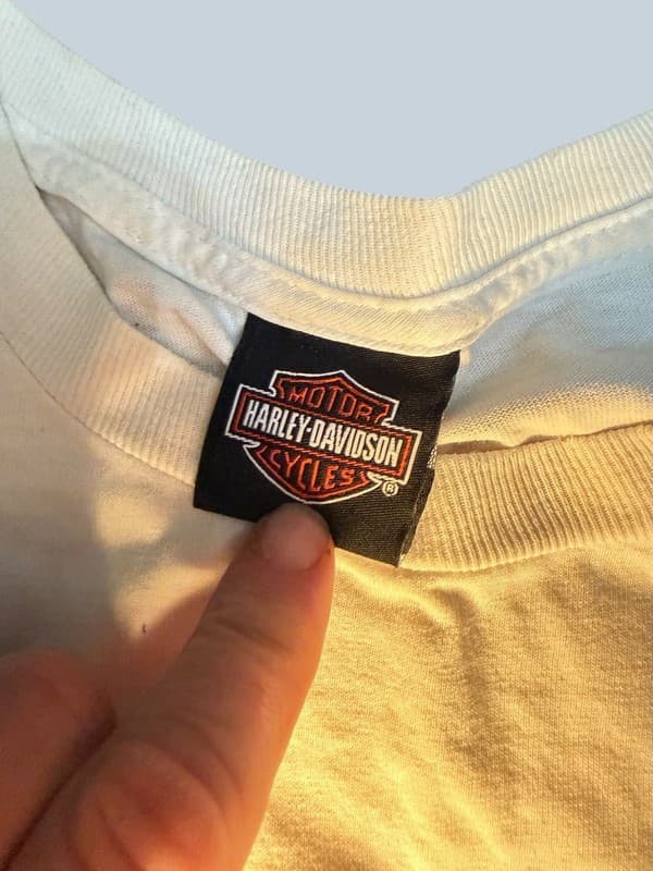 Vintage Harley-Davidson Old Glory Laurel MD Willie G Skull Graphic T-Shirt 2XL - Thumbnail 4