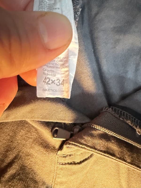 Fabletics Men's Navy Only-Way Chino Pants 42X34 - Thumbnail 3