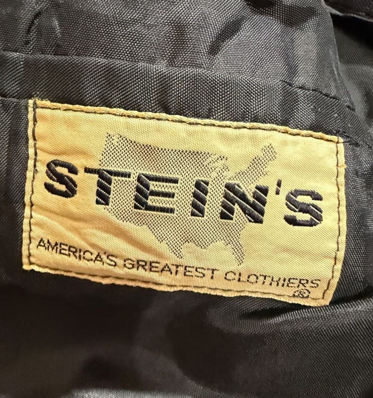 Vintage 90s Stein’s Gray 2 Button Blazer Sport Coat Mens 36R - Thumbnail 3